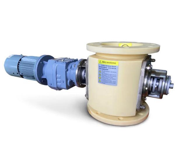 24rpm 33rpm Nylon Sanitary Rotary Airlock Feeder Dust Collector For Lithium Batteries