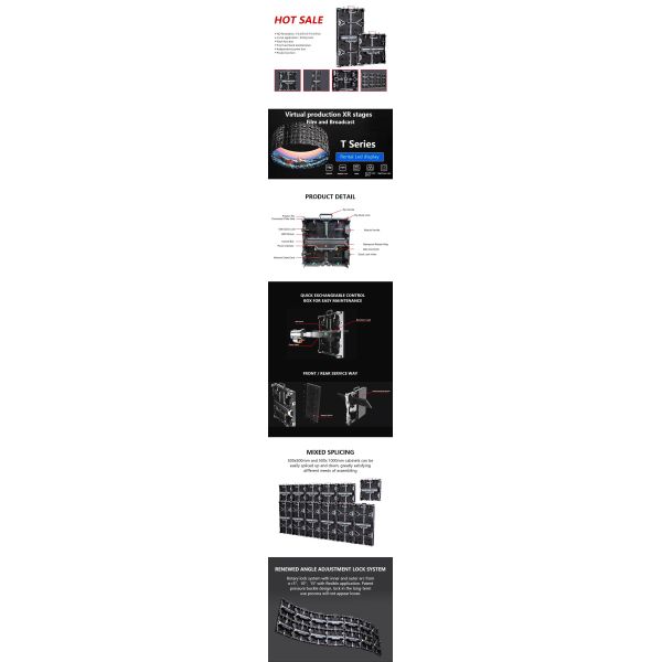 High Refresh 3840Hz Rental LED Display Energy Saving Slim Aluminum Cabinet Rental LED Screen for Parade Advertisement Events