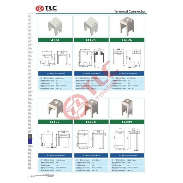 Copper Alloy Silver PCB Terminals Bag Packaging Circuit Board Terminals
