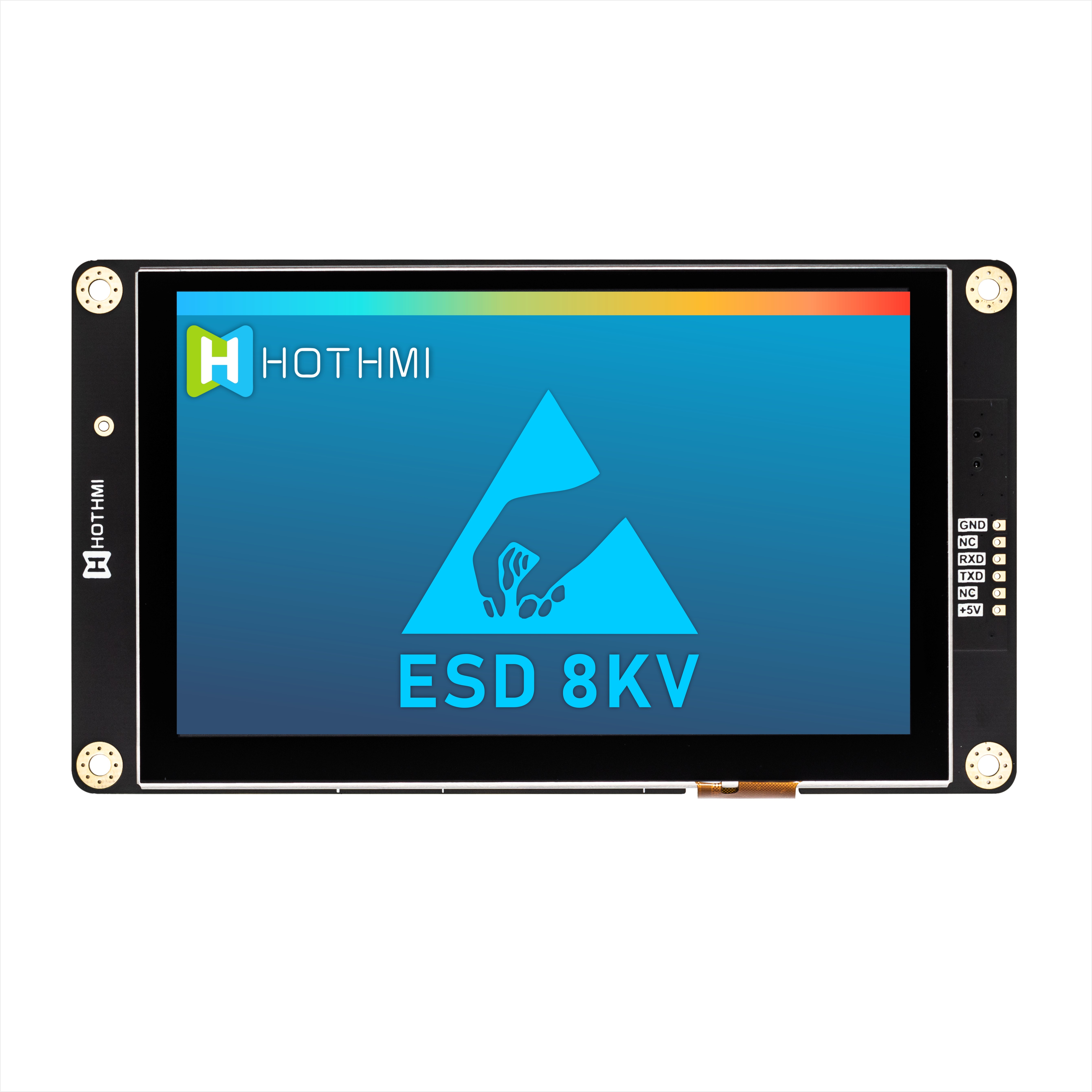 5 индикаторная панель модуля экрана 800x480 UART TFT LCD дюйма умная серийная с емкостным касанием
