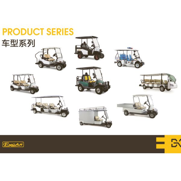 КМ одобренного КЭ ряда 70 до 90 электрического автомобиля пассажира 48В 3.7КВ 2 Сеатер