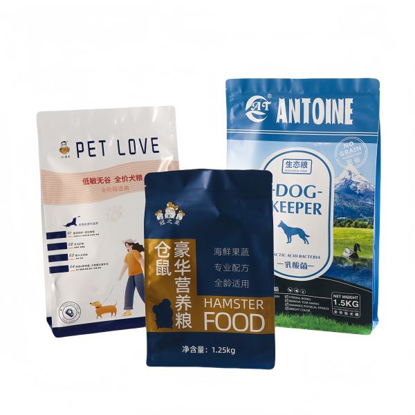 Bolsas de embalaje de alimentos para mascotas Bolsas de aluminio de cerradura personalizada reciclables Bolsa de cerradura