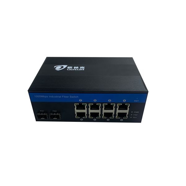 3 лет волокна SFP переключателя 2 POE гарантии промышленного автономного к порту 8 UTP