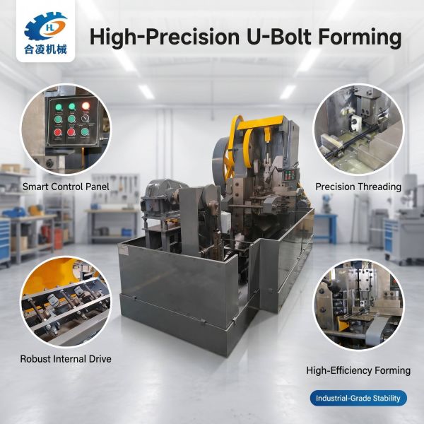 Automatic U-Bolt Forming Machine, Full Auto Truck U Bolt Making Machinery for Auto Fastener Factory