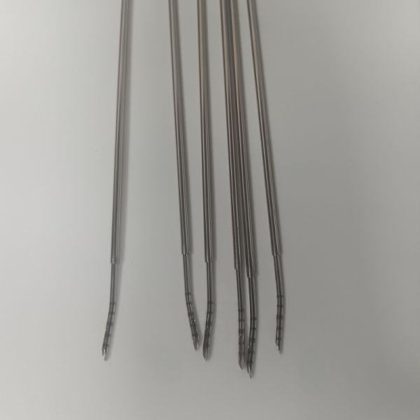 316L Stainless Steel Biopsy Needle with Laser-etched Depth Scale and Slotted Design for Precise Tissue Sampling