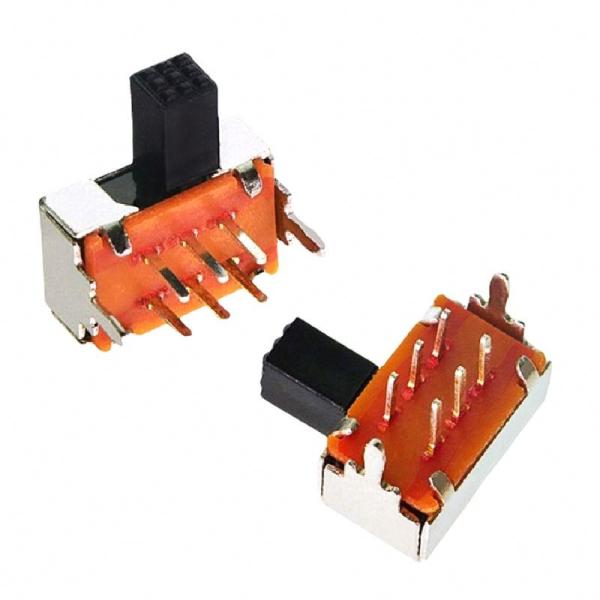 original SK-22D02 2P2T 5mm Interruptor alternativo de 6 pines Interruptor horizontal duplo