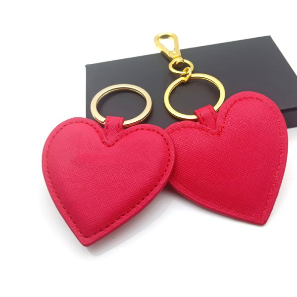 Innovative Personalized Keychain Gifts 	Leather Heart Shape Key Ring