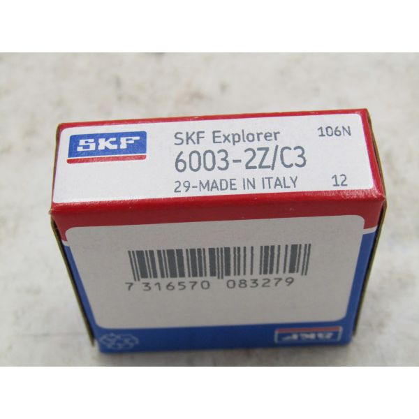 Stainless Steel Electrically Insulated Bearings Skf Deep Groove 6001 2Z 12 x 28 x 8 MM