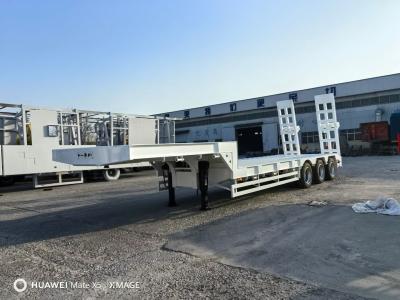 ABS Anti-lock Braking System 3 Axles 50-100 Tons Loader Flated /Lowboy Lowbed Semi Trailer