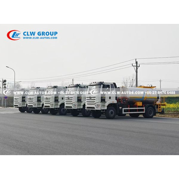 FAW J6L 350HP 12000L 4X2 Intelligent Asphalt Distributor Truck with Thermal Oil Heating System