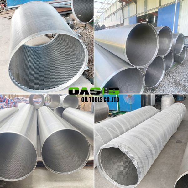 Wire Wrapped Water Well Screen Pipe Made from High Grade Stainless Steel for Water Production and Performance in Water Wells