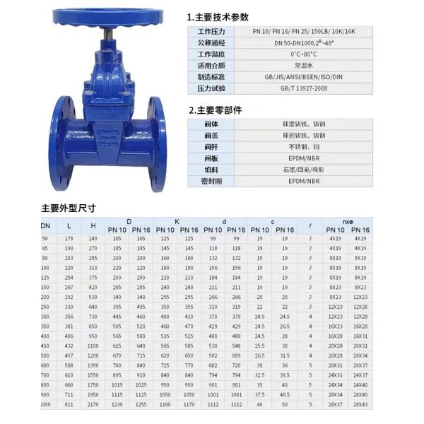 Код цилиндрической головки Ручной клапан из литой стали Дуктильный железный клапан