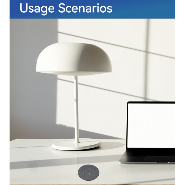 ODM Recessed Usb Desk Power Grommet Outlets 80mm Wear Resistant
