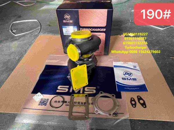 VG1560118227 61561110227 61560113227A Turbocompressor HOWO Peças de camião Turbocompressor Turbina Supercompressor WD615