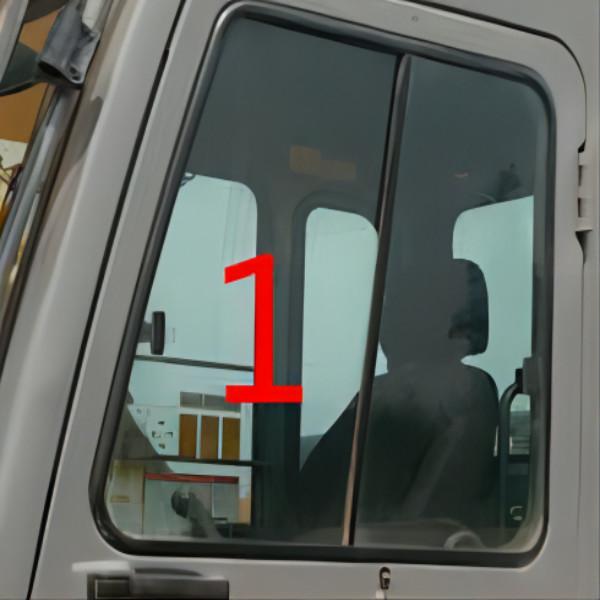 Posição lateral esquerda larga NO.1 de Cabin KATO Glass 500mm da máquina escavadora