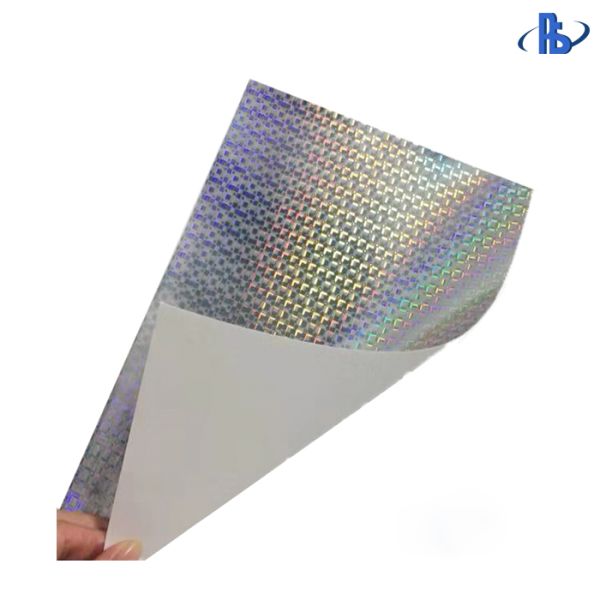 Holographic Eggshell Sticker Paper For Making Ultra Destructible Vinyl Labels