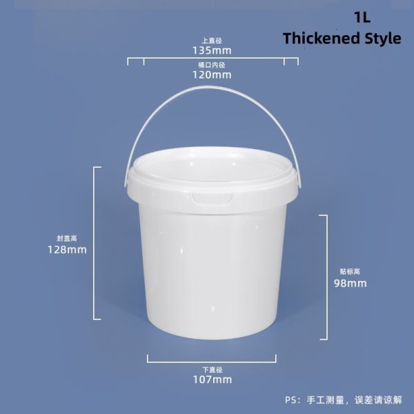 Multi Color Portable Plastic Bucket Food Grade PP Square Bucket 100ml-6000ml