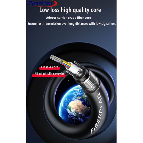 Двойная стальная лента бронированный водонепроницаемый прямой кабель захоронения GYXTW53 2-24 ядро