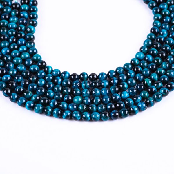 8 мм озеро Синий Тигр глаз драгоценный камень Лечебный кристаллический камень Бусы для ювелирных изделий