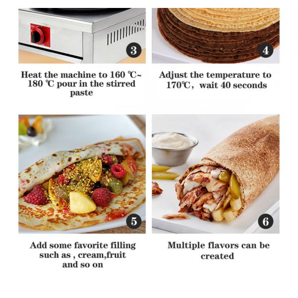 Commercial Gas Automatic Pancake Machine Maker For Hotel Home