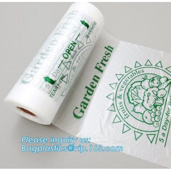 Supermarket Shopping Fresh Fruit Vegetable Packaging Plastic Bag On Roll Polythene Bags, Ldpe Bags, Hdpe Bags, Food Serv