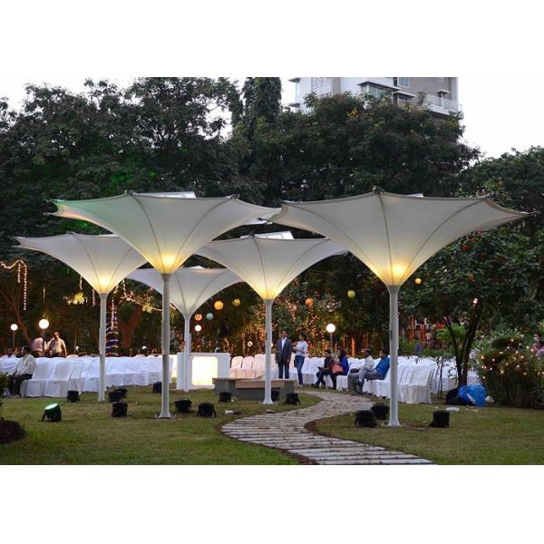 Электрическая структура железного каркаса зонтика 6*6м тюльпана навеса элегантна