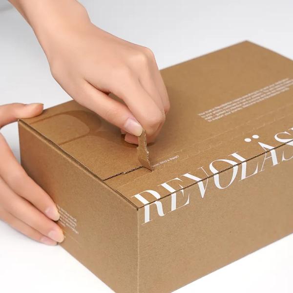 Custom Cardboard Envelope Mailer Carton Zipper Strip  Adhesive Tear Strip