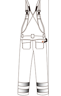 Брюки Bib людей одежды 350gsm защиты от дуги IEC61482