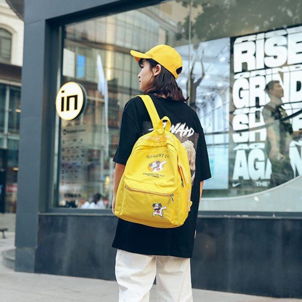 New women's backpack casual all-purpose nylon backpack large capacity college wind student bag