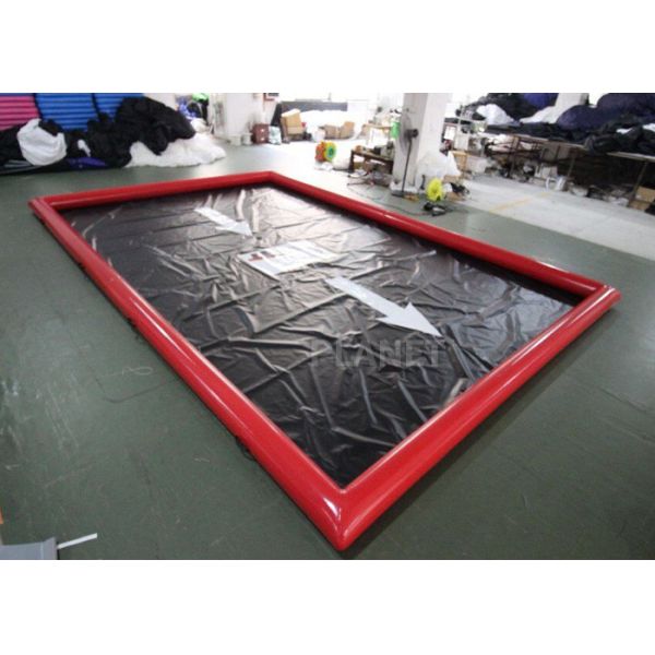 Красное сдерживание воды мойки брезента Pvc 0.9mm