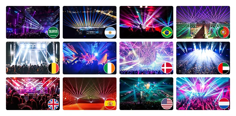 100V 240V Bee's Eye 19*40W DMX RGBW 4in1 Mini LED Spot Moving Head Light DMX
