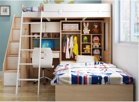 Custom home furniture children wooden double bed designs bunk beds with storage drawers