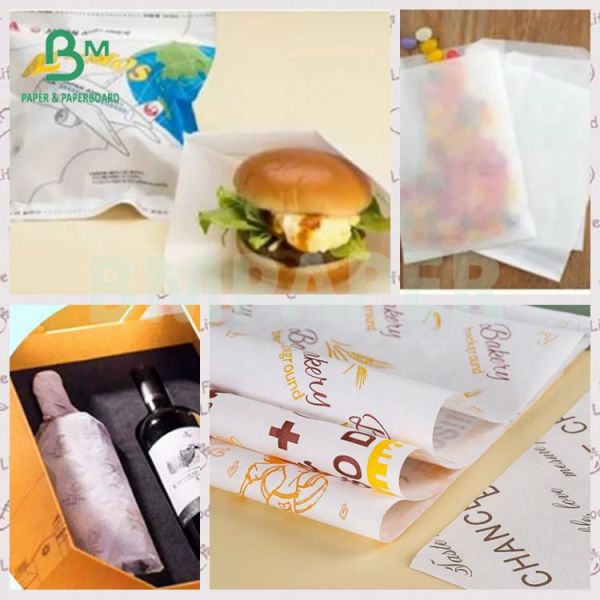 Candy Wrapping Food Grade Bleached White 35 45 GSM MG Kraft Paper Опаковка конфеты Пищевой белый белый 35 45 GSM MG Kraft Paper