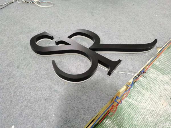 Custom 3D LED Light up Letters Wall Logo Outdoor Advertising Logo Electronic Sign 3D Backlit Metal Letter