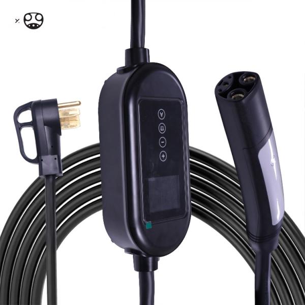 3.7KW Type 2 EV Charger with LCD Indicator Light and 4.5M Cable
