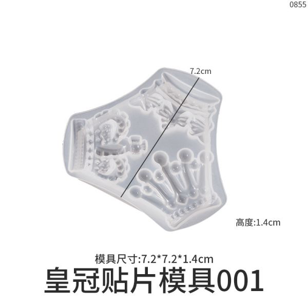 DIY crystal dropper ring hair clip jewelry silicone mold flower crown love animal patch grinding