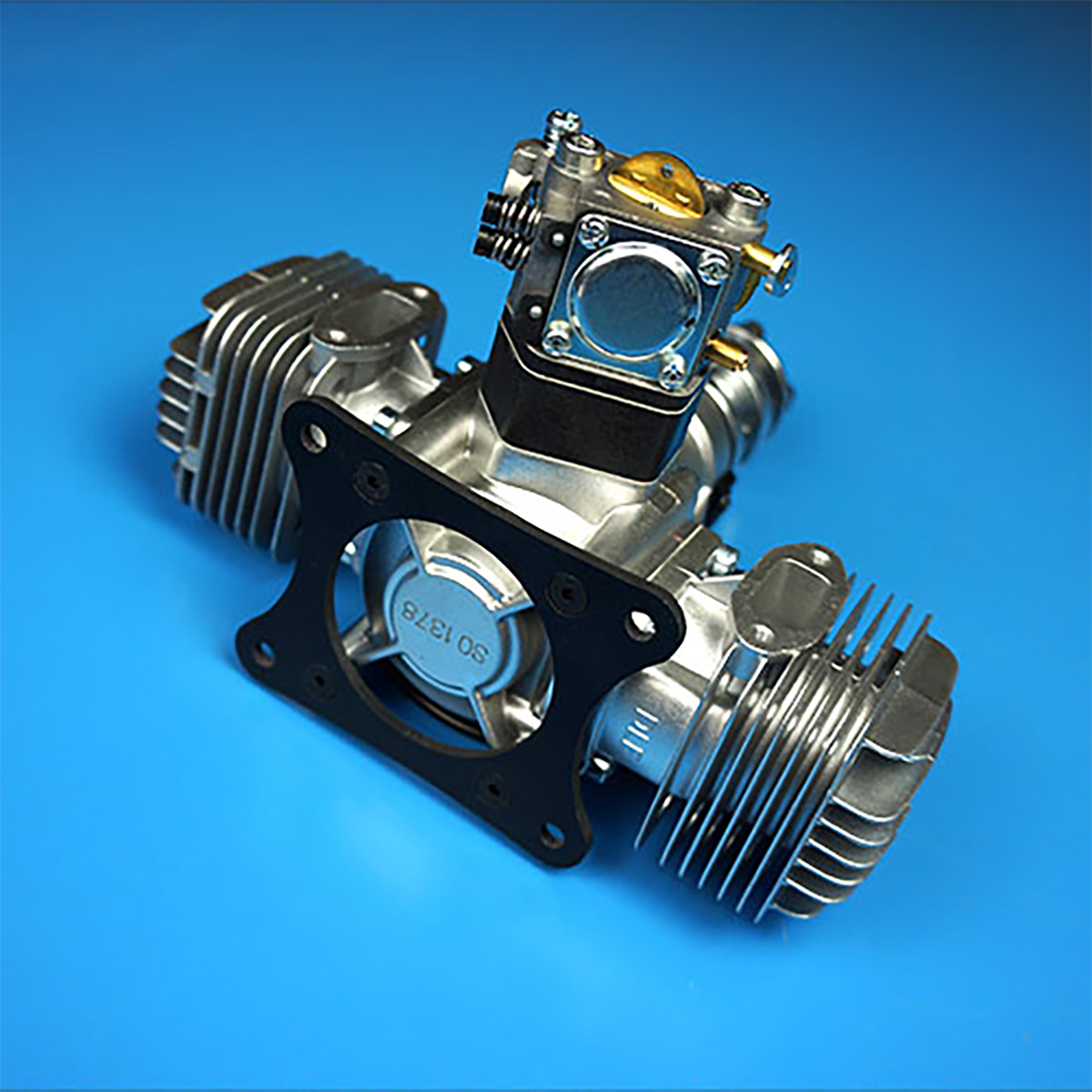 Dle New Original 40cc Gasoline Petrol Engine Twin Cylinder For Rc Airplane Side Exhaust Natural Wind Cold Hand Start