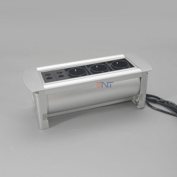 Surface Mounted Manual Overturn EU Power Socket Outlet