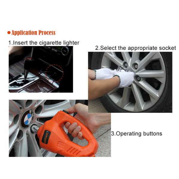 электрический ключ удара воздуха 12V, 340N.M связыванный ключ вращающего момента