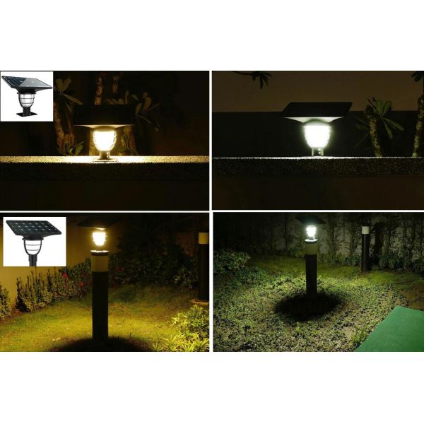 Mono Crystalline Silicon Outdoor Solar Garden Led Lighting IP65 Waterproof 3W