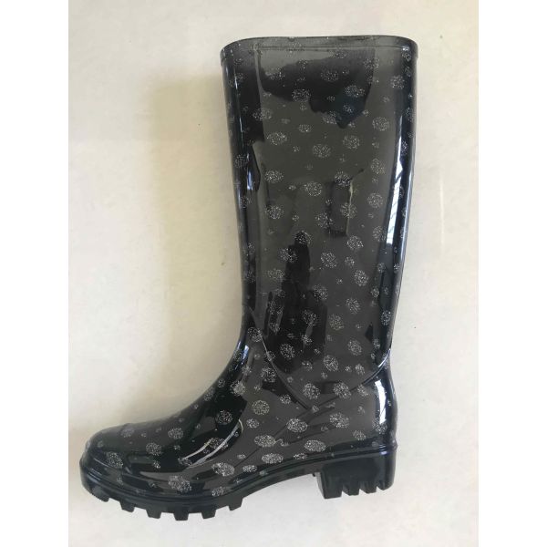 Bottes de pluie pour femmes antidérapantes avec semelle extérieure en PVC
