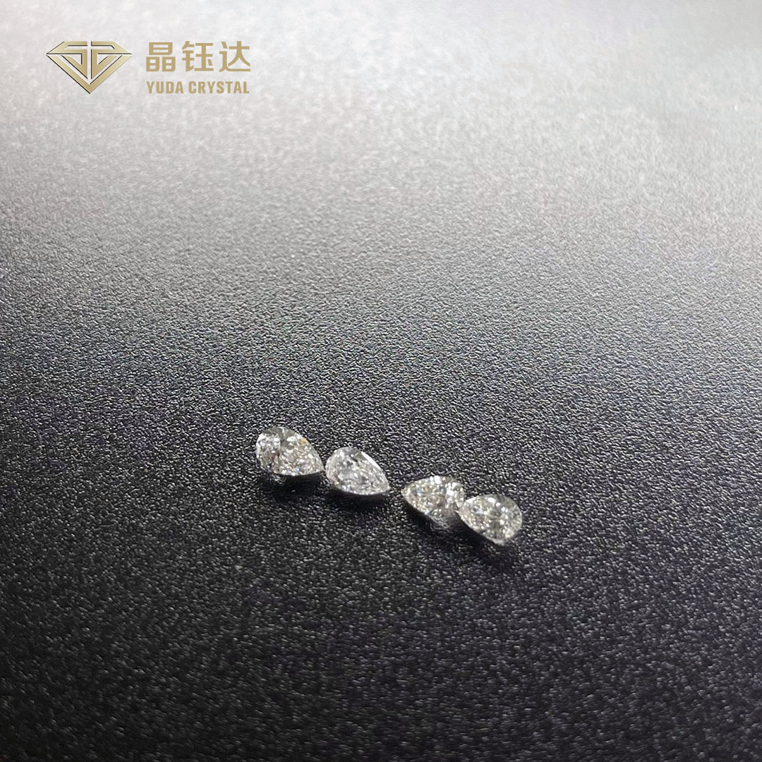 Вычура формы груши цвета HPHT DEF отрезала диаманты 0.05ct лаборатории к 0.3ct
