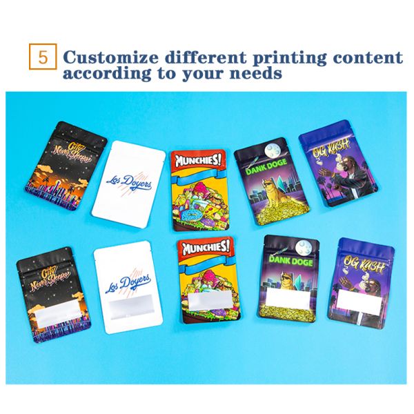 Eco Friendly Recyclable 3 Side Seal Pouch Plastic Zipper Bag Recycling Mylar Bags