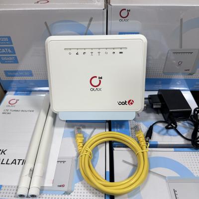 4G LTE portátil CPE CAT6 antenas desmontáveis sem fio de ponta de desvio 4G SIM roteadores WiFi