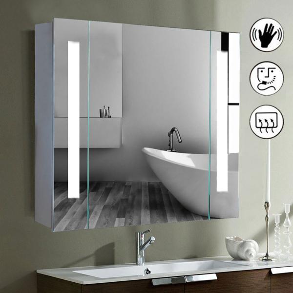 4000K LED Medicine Cabinet Anti Fog Lighted Medicine Cabinet Square