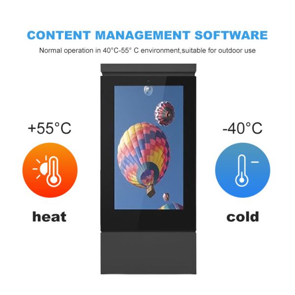 65 inch waterproof and lightning protection touch screen outdoor advertising machine