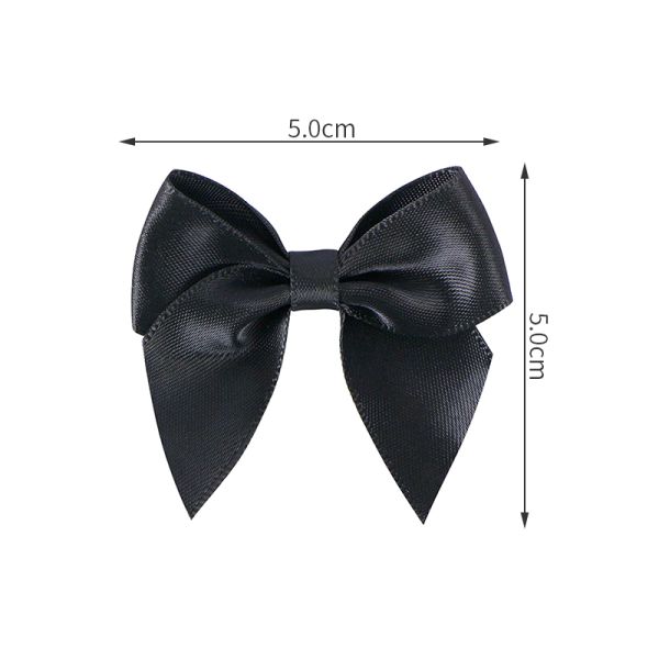 Custom Handmade Garment Accessory Small Satin Ribbon Bow for Underwear Decoration