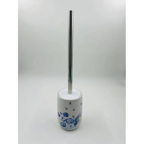 Керамические комплекты аксессуаров для ванной комнаты круглой формы белый с цветочным наклейкой