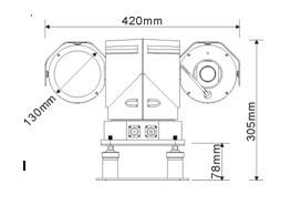 SONY 1010P 36 X ZOOM outdoor Car PTZ camera for bus / trail / Tractor