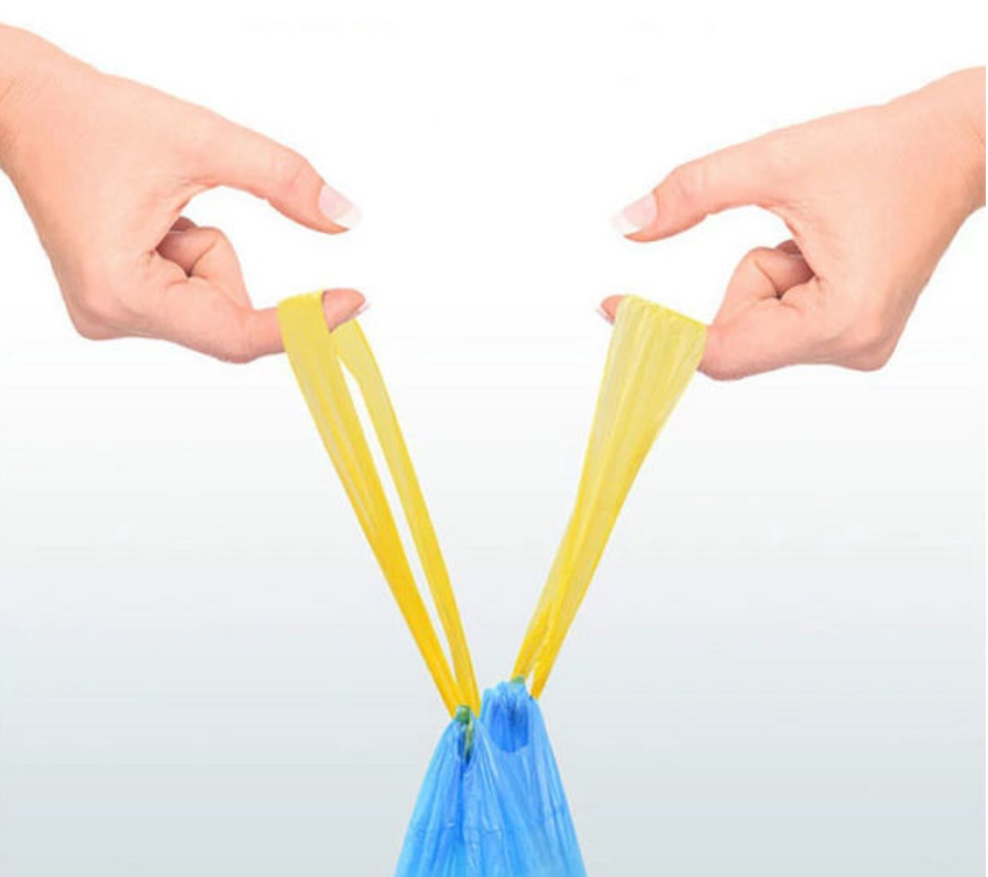 Degradable красочный пластиковый отброс Drawstring кладет W42 в мешки x L44cm